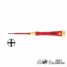 Wiha PicoFinish Electric Phillips Screwdriver - Handle with Rotating Cap and Rapid-Turning Zone - Individually Tested Protective Insulation 1,000 V AC, VDE and GS Tested - PH 0 - 38880
